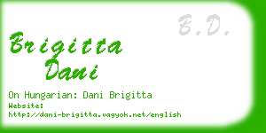 brigitta dani business card